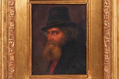 Ritratto olio su tavola, Scuola di Hugo Kaufmann