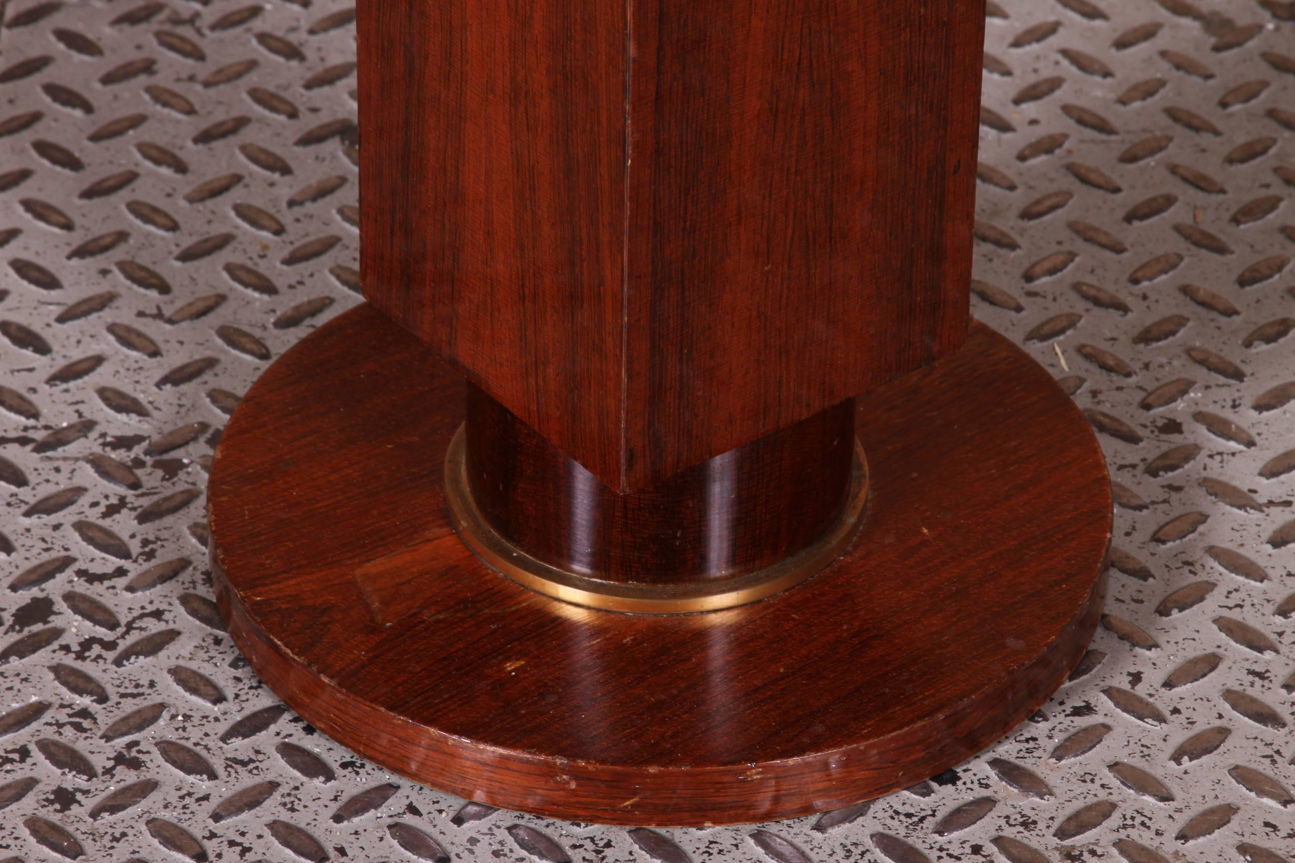 Modernist Rosewood Wine Stand by Jules Leleu In Good Condition In Bridgeport, CT