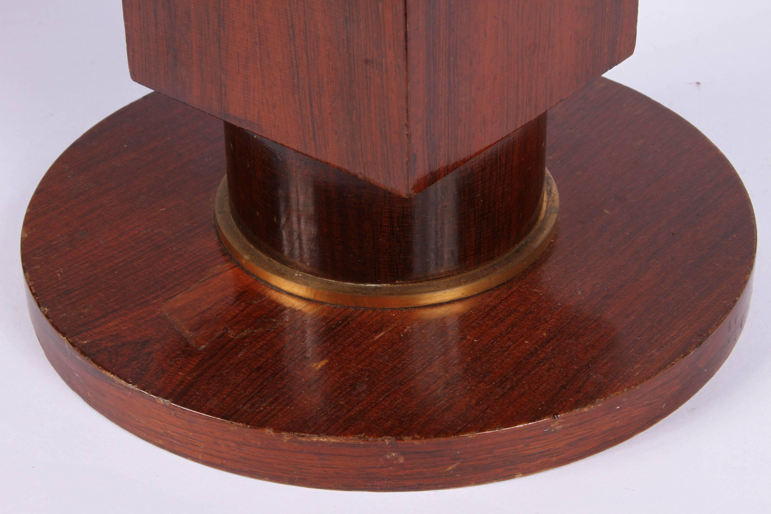 Hand-Crafted Modernist Rosewood Wine Stand by Jules Leleu