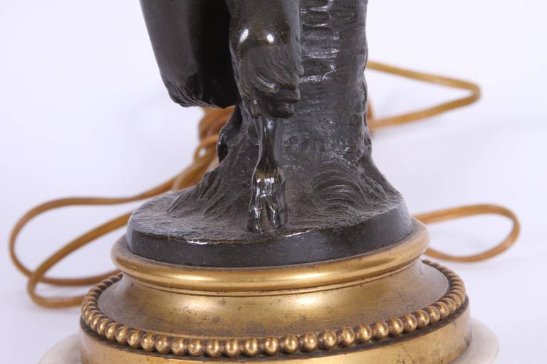 Antique French Bronze Cherub Lamp at 1stDibs bronze cherub table lamp, antique bronze cherub