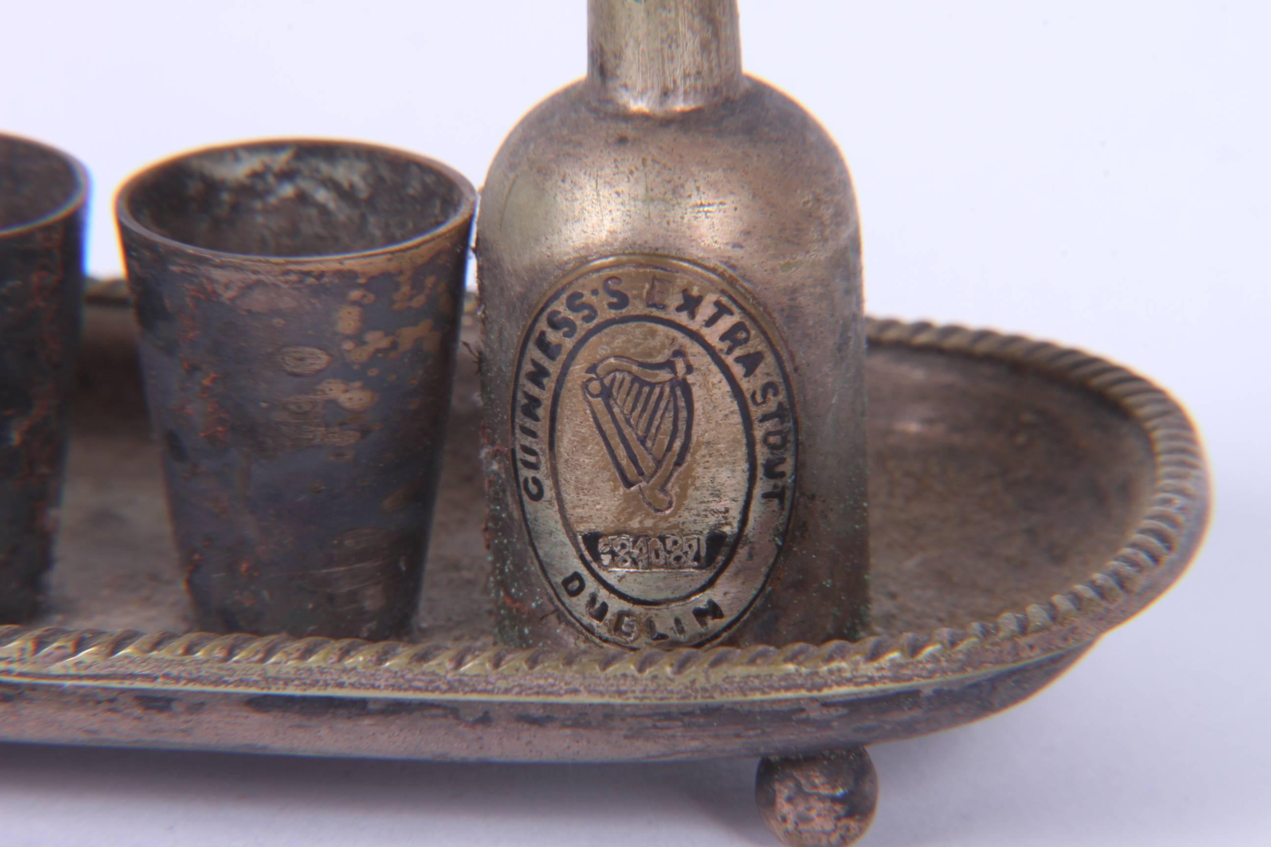 Irish Antique Cast Metal Guinness/Bass Advertising Miniature