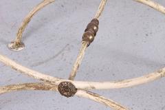 Neoclassical Form Swan End Table Pair, 1940s