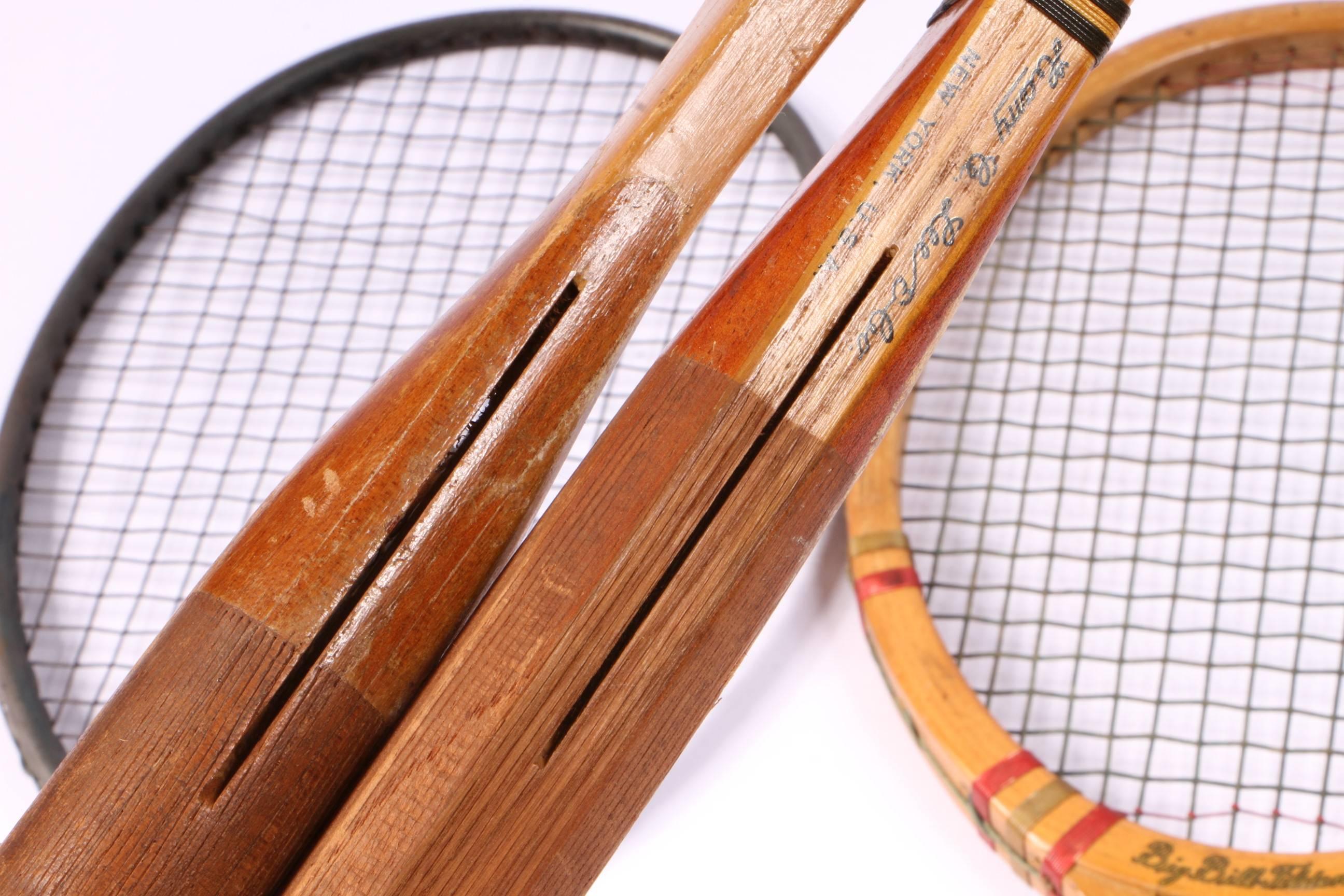 Hand-Crafted Collection of 16 Vintage Tennis Rackets