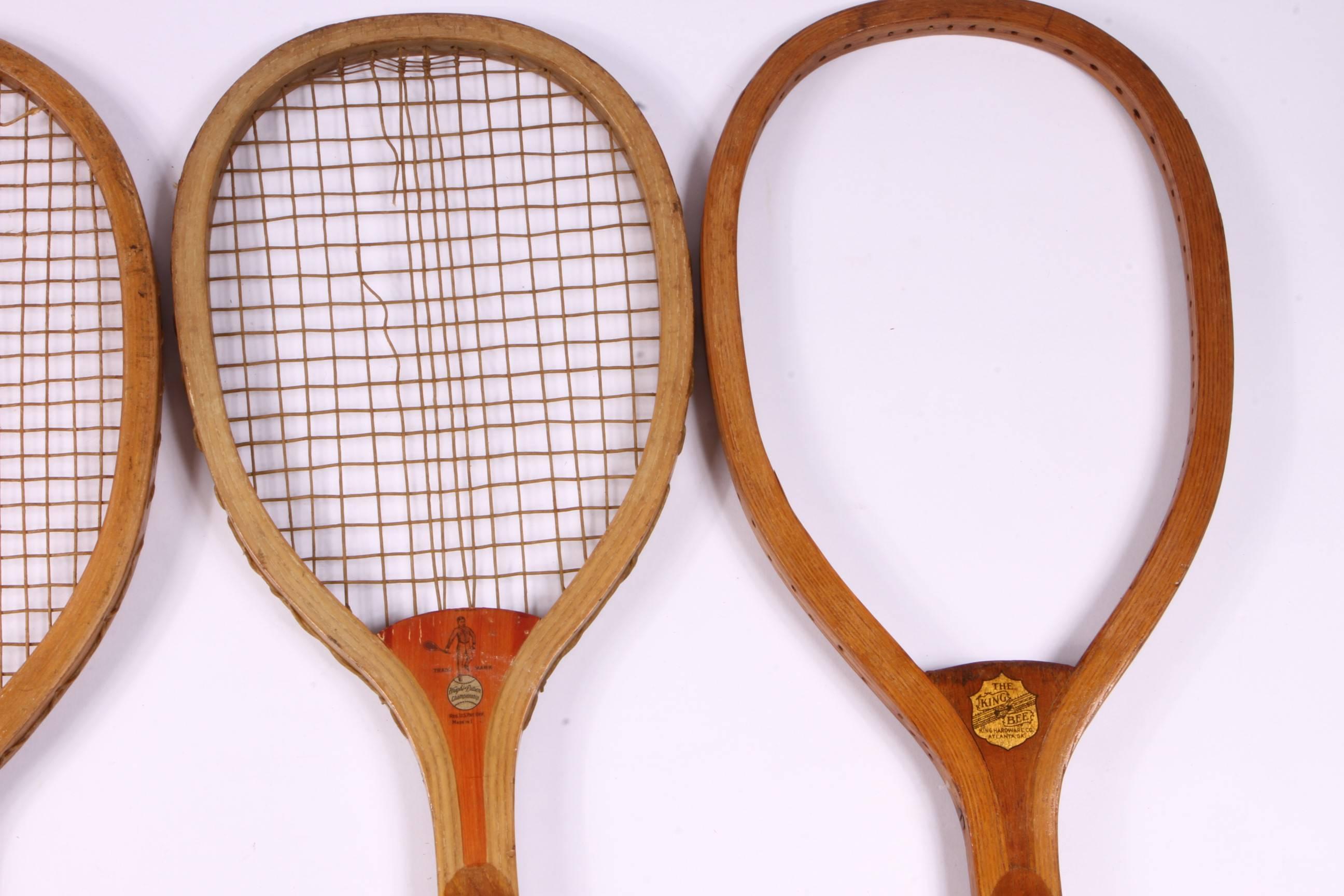 20th Century Collection of 16 Vintage Tennis Rackets