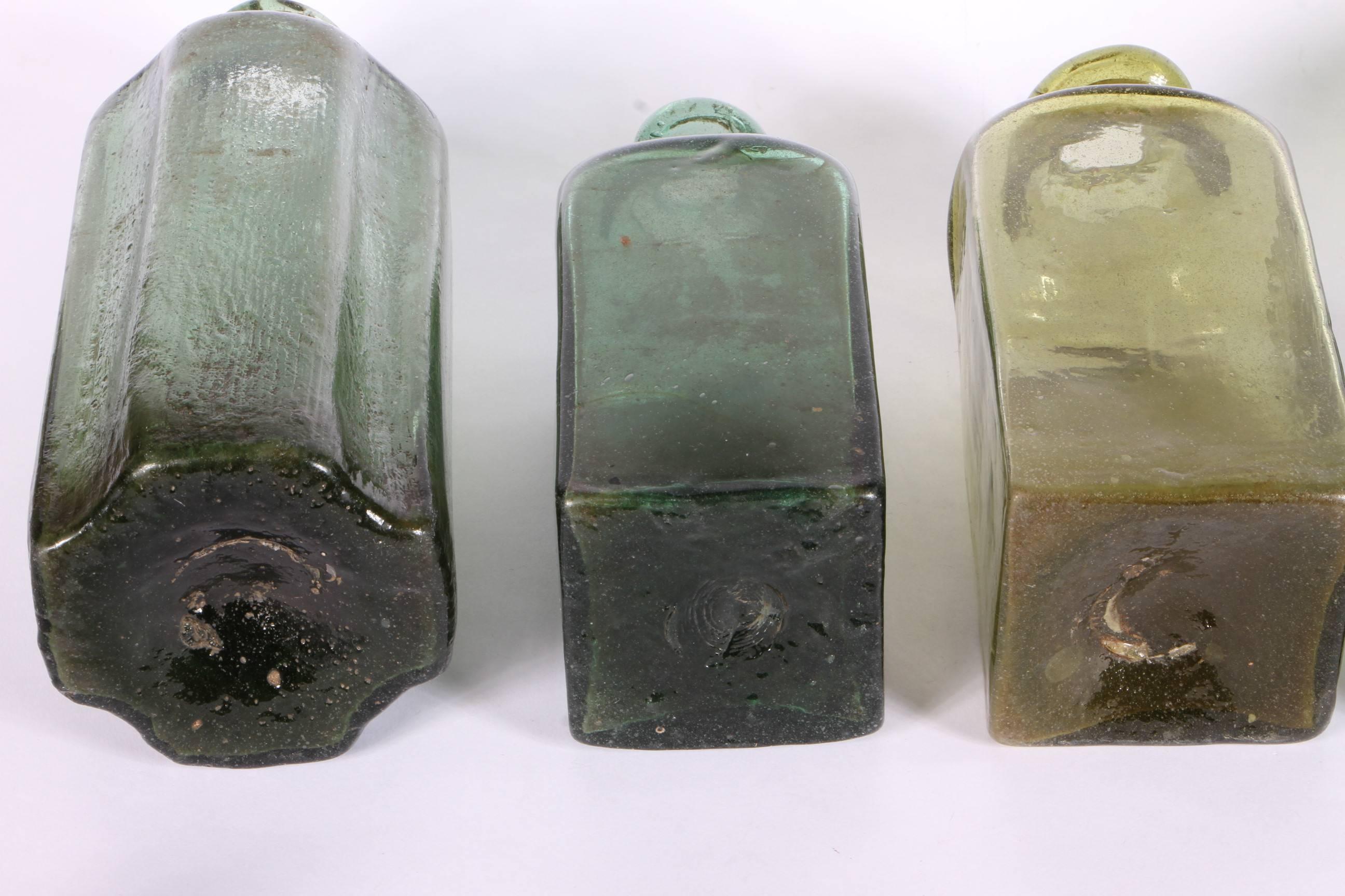 Gothic Collection of Five 15th-16th Century European Bottles
