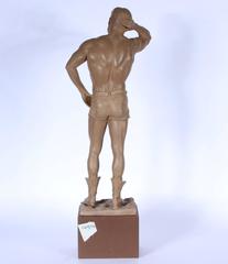 Painted Plaster "Construction Worker" by Beverly Lopez