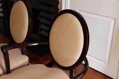 Dining Table with X-Back Dining Chairs by Barbara Barry for Baker Furniture