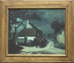 "Route de Village au Claire De Lune" by M.  Grun in Newcomb and  Macklin Frame