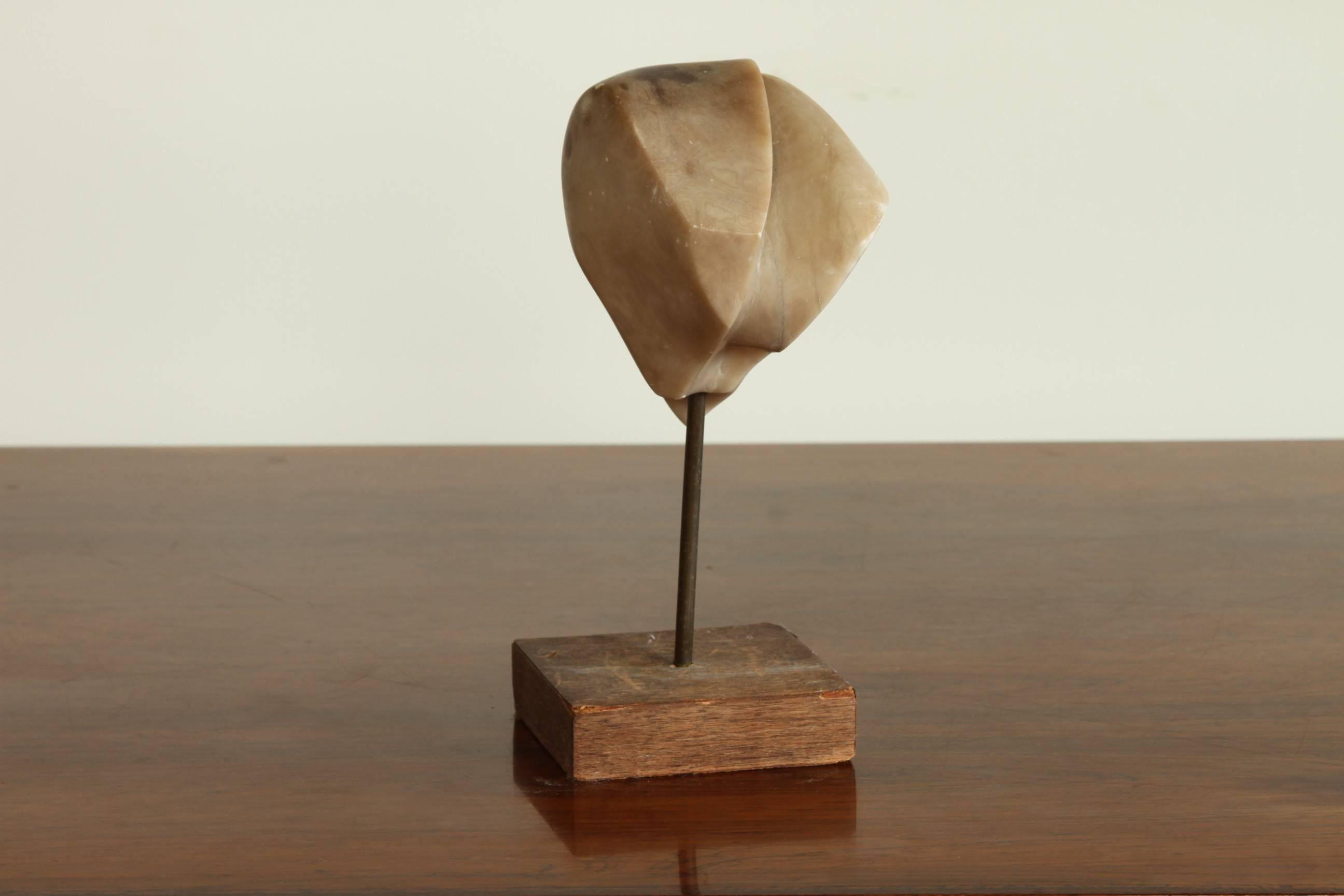 Group of Three Midcentury Abstract Stone Sculptures In Good Condition In Bridgeport, CT
