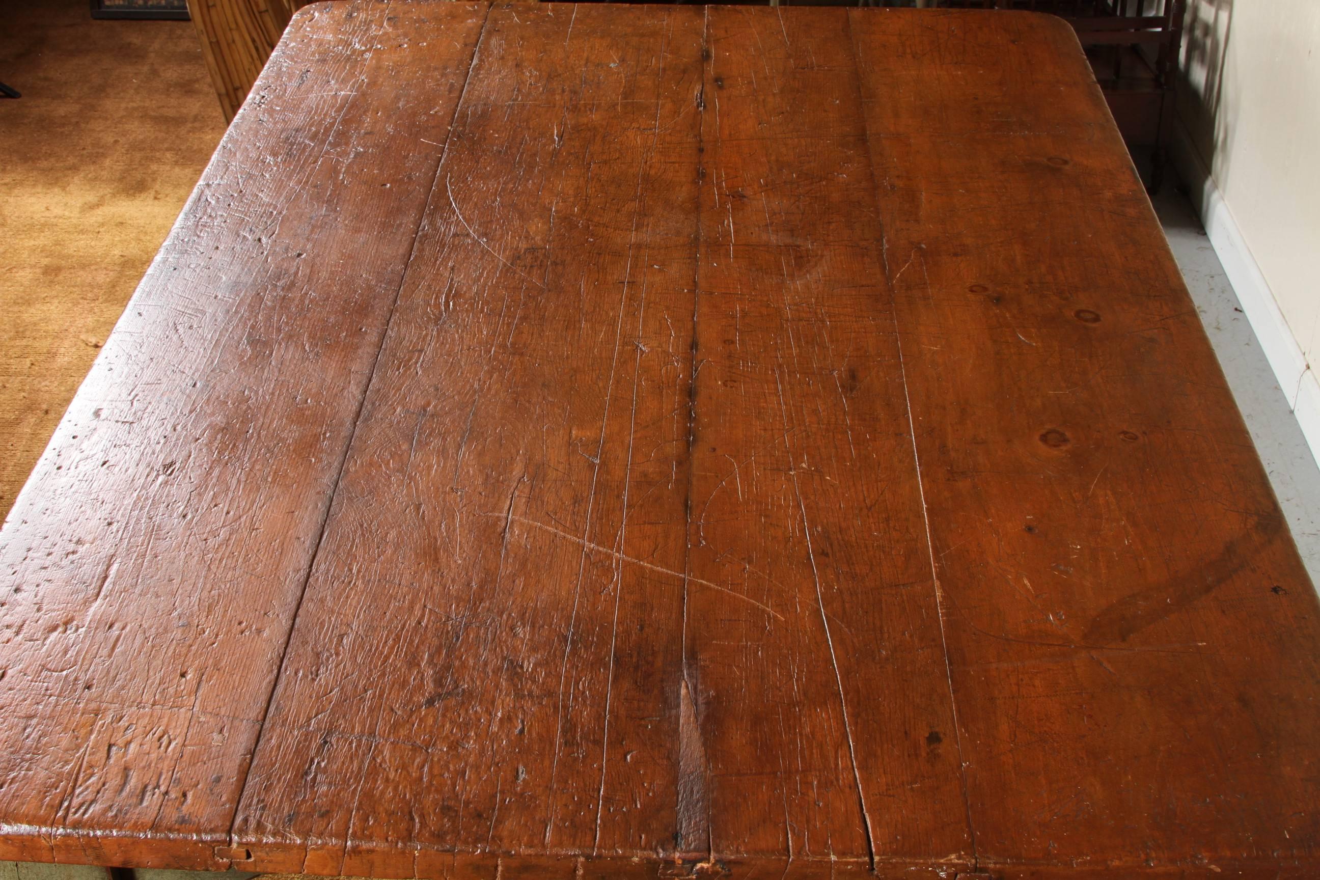 Antique American Plank Top Farm Table 2