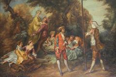 19th Century Papier Mâché Tray on Later Regency Style Stand