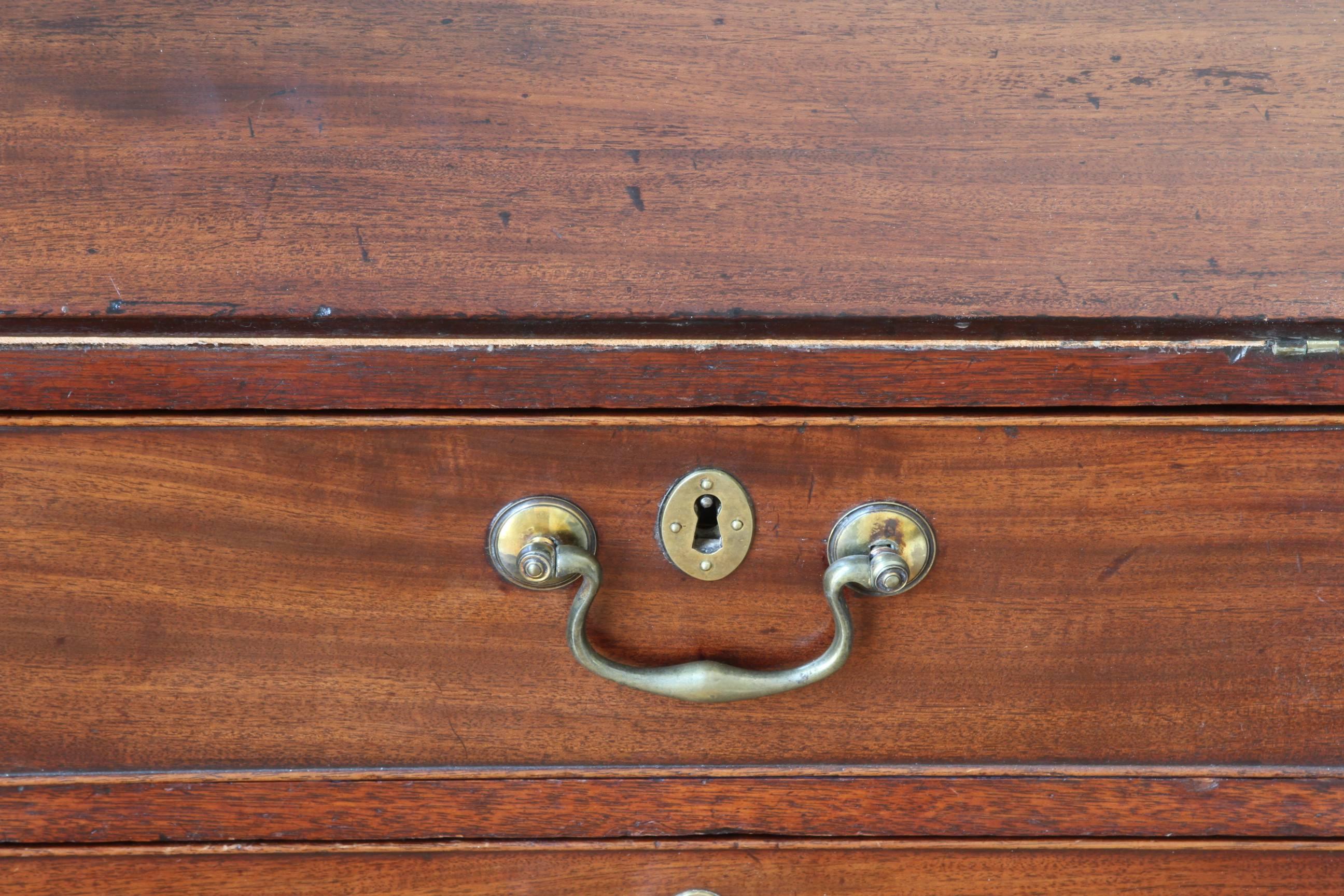 Antique American Mahogany Secretary Bookcase, circa 1760-1770 3