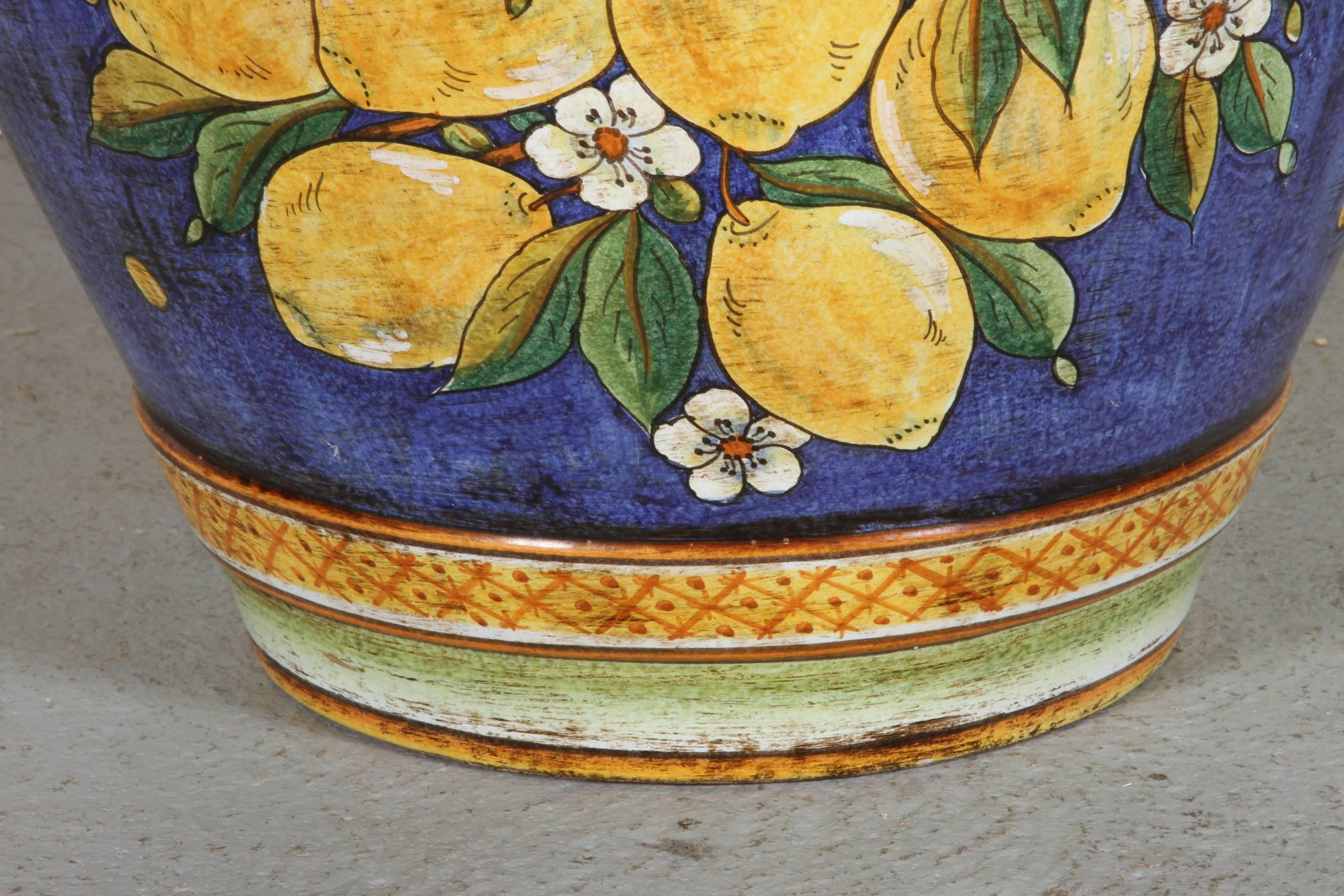large italian ceramic urns
