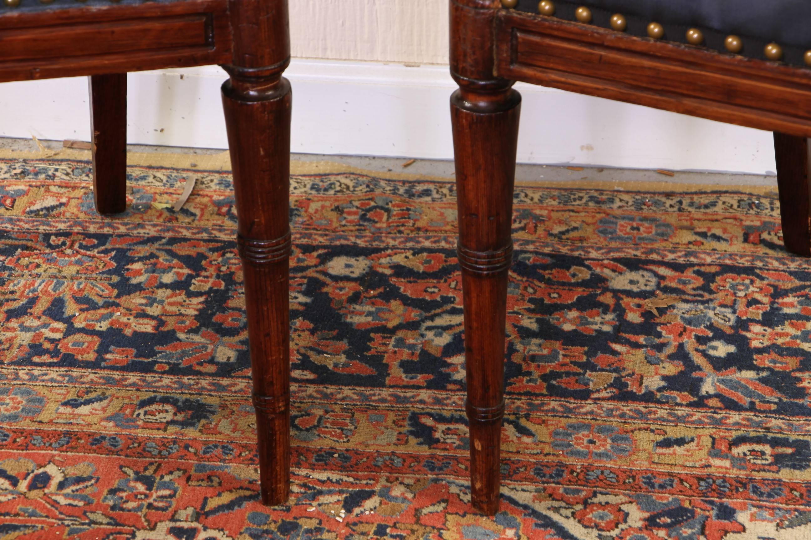 19th Century Fine Pair of Regency Style Armchairs