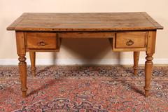 Antique Country French Walnut Bureau Plat