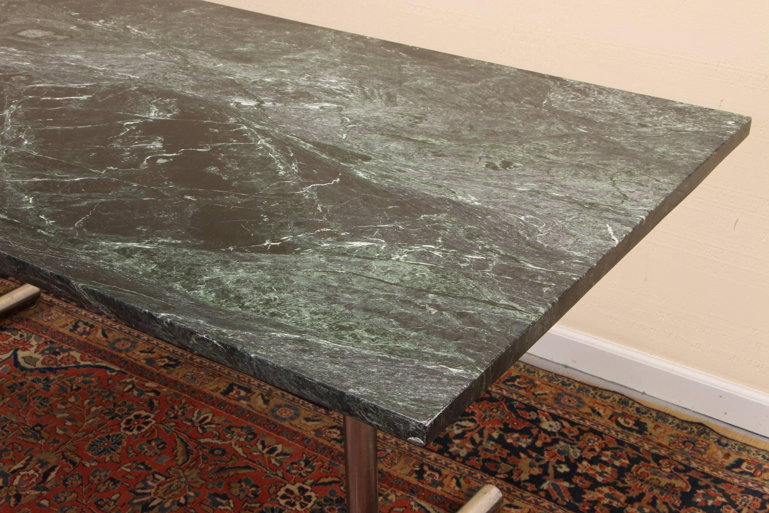 Mid-Century Modern Stendig Marble Trestle Table or Desk