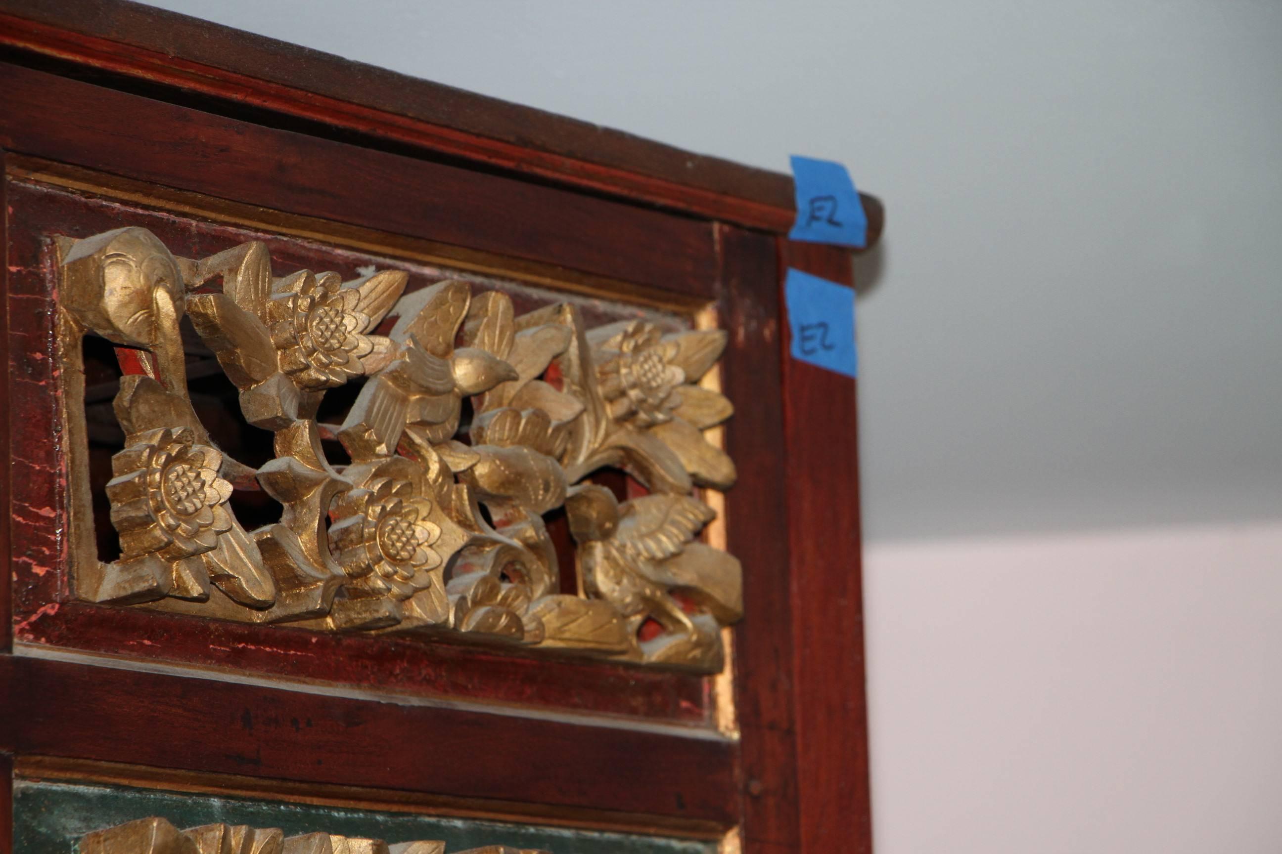 Antique Tibetan Carved Wood Opium Bed 1