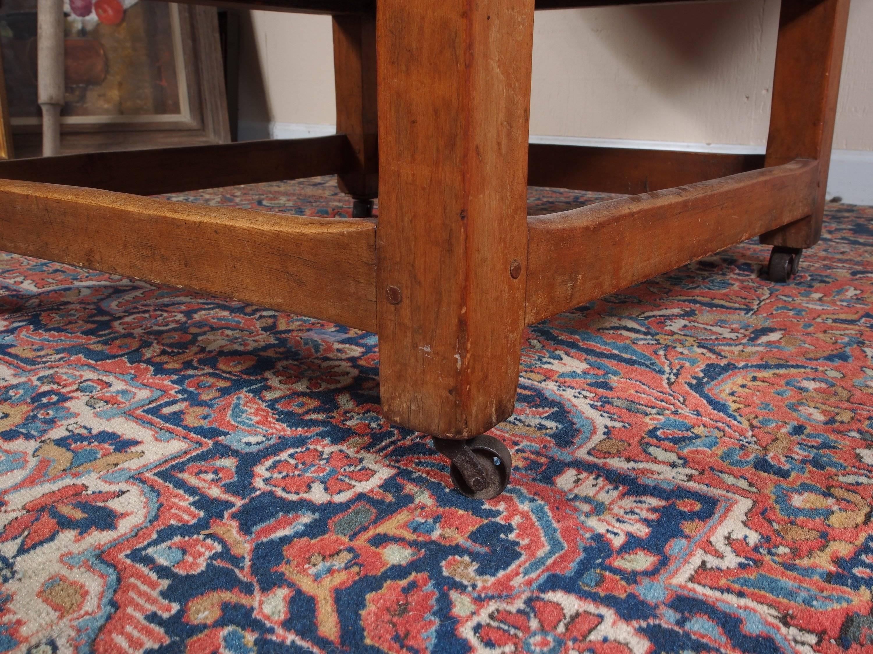 19th Century Antique American Pine Table or Bench in Original Condition