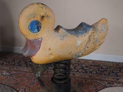 Vintage Sit-On Spring Duck Ride Toy