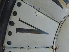 Large Industrial Antique French Clock Face