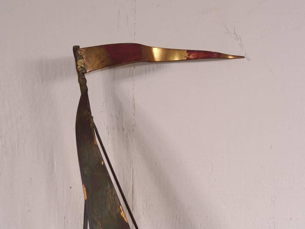 Curtis Jere 1969 Mid-Century Modern Wall Sculpture In Excellent Condition In Bridgeport, CT