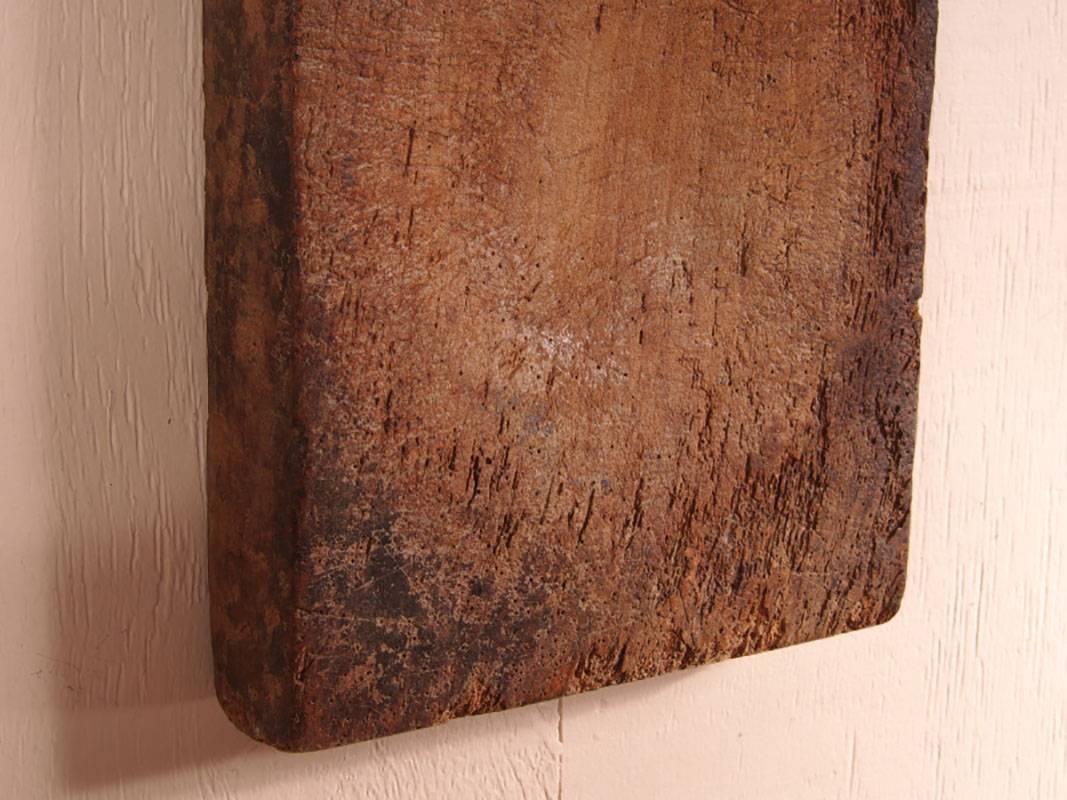 Tribal 19th Century Thick Walnut Cutting Board For Sale