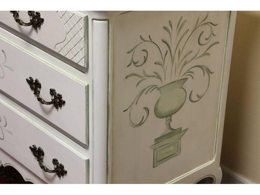 French Provincial Country French Style Painted Dresser