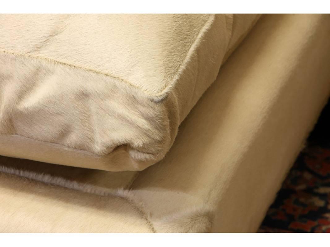 Blonde Calf Hide Sectional Sofa 2