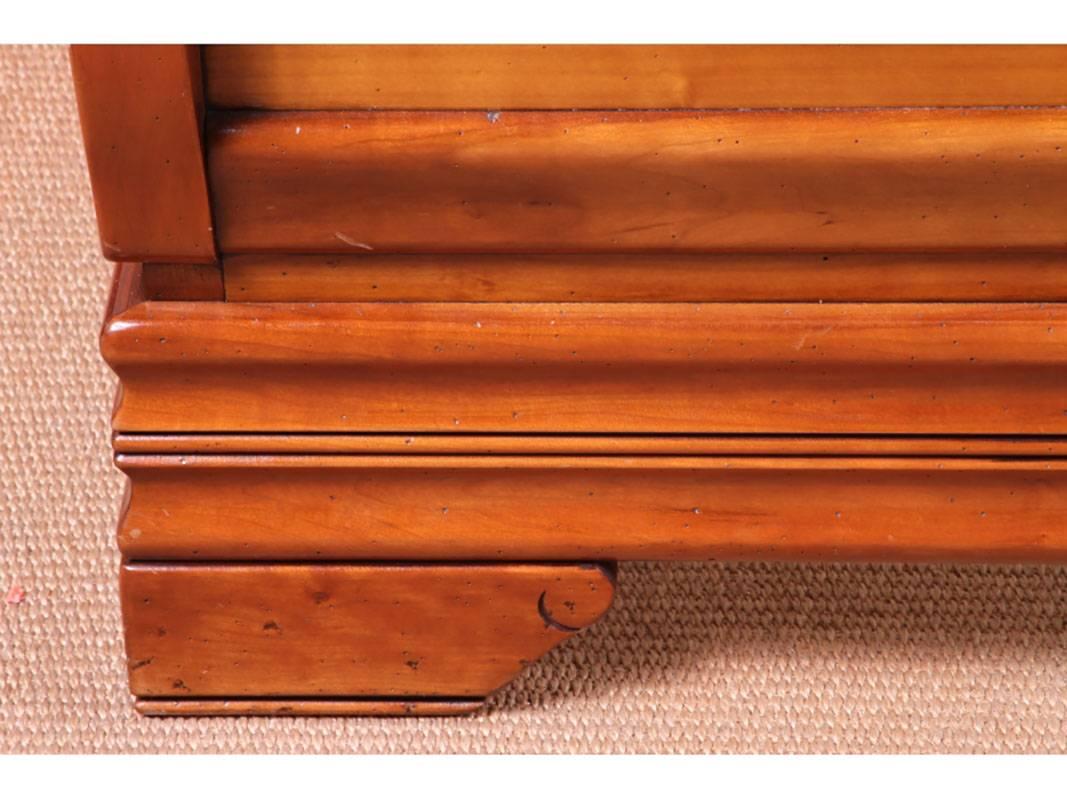 French Richelieu King-Sized Cherry Sleigh Bed