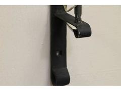 Pair of Antique Wrought Iron Strap Hinge Wall Sconces