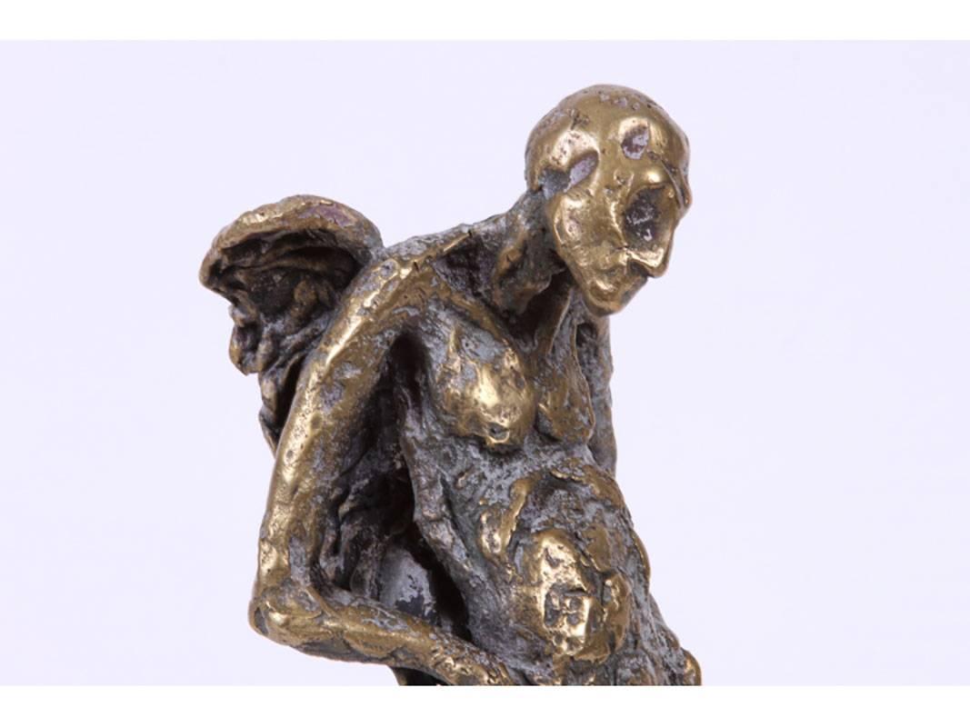 Mid-Century Modern Gilbert Gib Singleton Bronze Sculpture