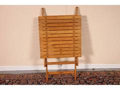 Mesa y sillas plegables italianas de mediados de siglo, Brevetti Reguitti