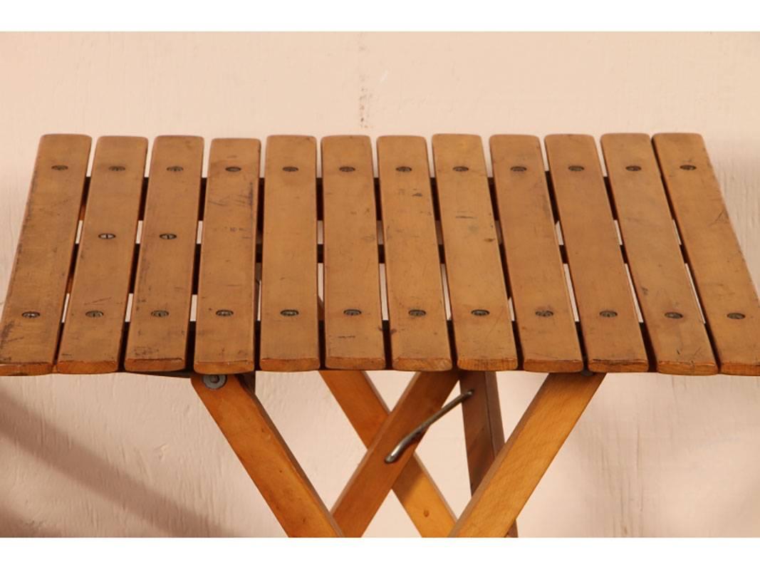 Mid-Century Modern Mid-Century Italian Folding Table and Chairs, Brevetti Reguitti