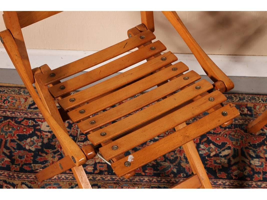 20th Century Mid-Century Italian Folding Table and Chairs, Brevetti Reguitti