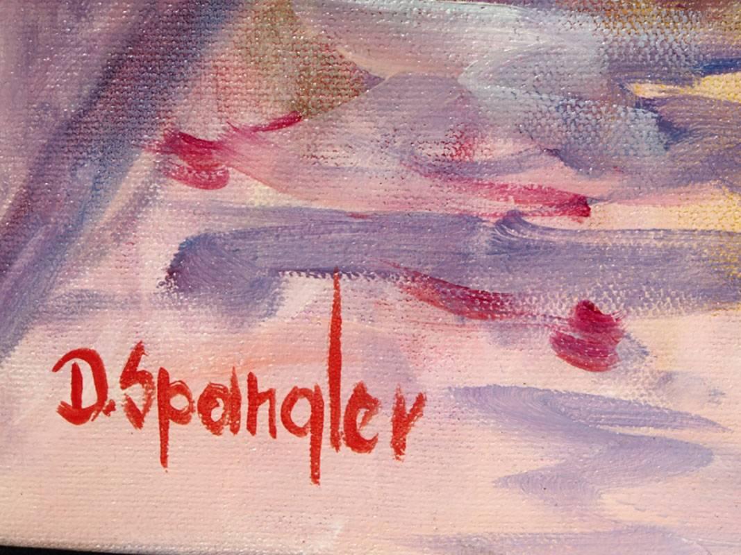 Dorothy Spangler 'American' Oil on Canvas Diptych 