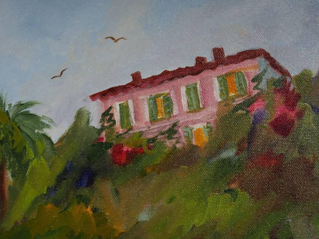 French Provincial Dorothy Spangler 'American' Oil on Canvas Diptych 