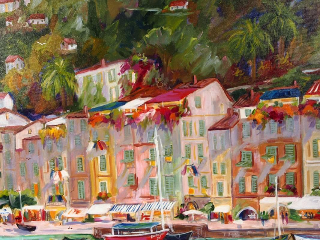 Contemporary Dorothy Spangler 'American' Oil on Canvas Diptych 