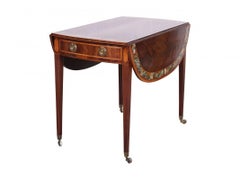 Antique George III Paint Decorated Pembroke Table for Restoration