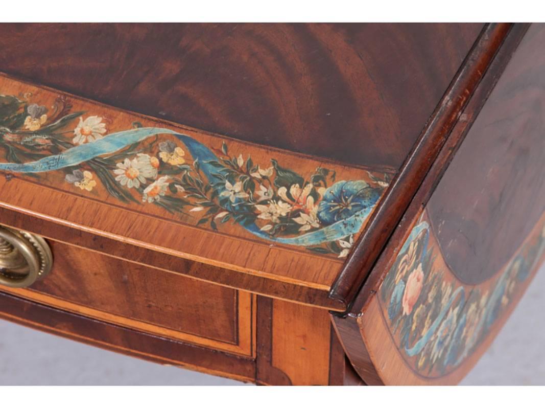 Pembroke-Tisch mit Malerei von George III. zur Restaurierung im Angebot 1