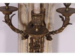Pair of 19th Century French Louis XV Style Mounted Wall Sconces