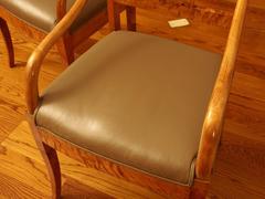 Pair of Baltic Satinwood Armchairs, Circa 1830