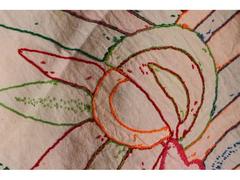 Traditional Mexican Hand Embroidered Folk Art Otomi