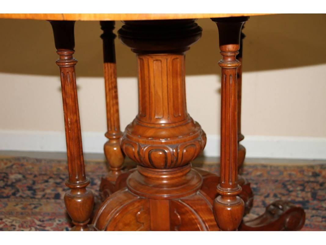Satinwood Gillow and Co English 19th Century Centre Table