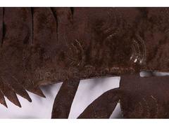 Haitian Iron Sculpture Depicting a Lion Signed Bruno Paulahid