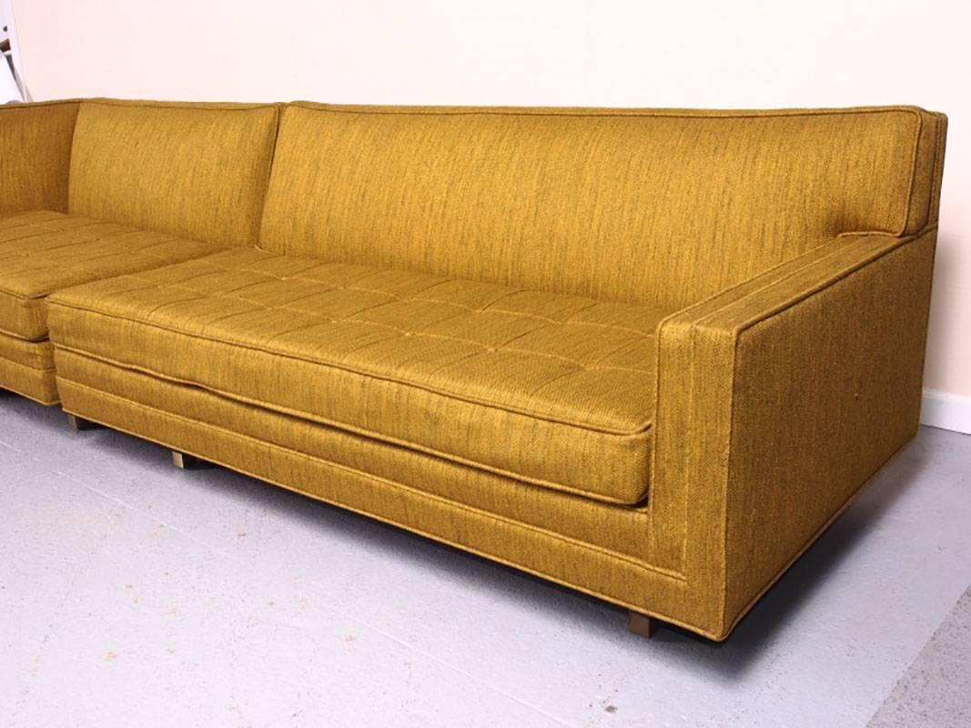 Mid-Century Modern Harvey Probber Sectional in Original Upholstery with Custom Rosewood Table