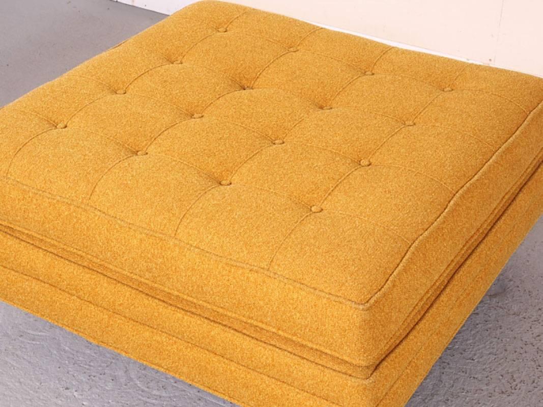 Mid-Century Tufted Vintage Ottoman by Harvey Probber In Good Condition In Bridgeport, CT