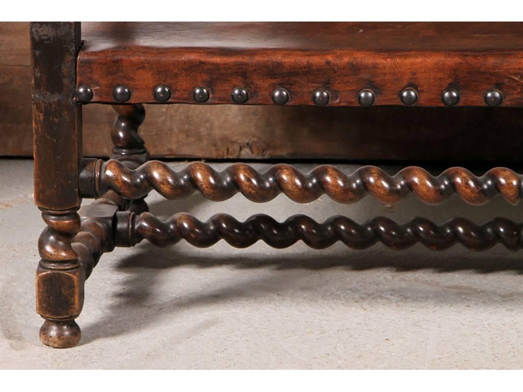 Jacobean Antique Carved Jacobian Style Settee