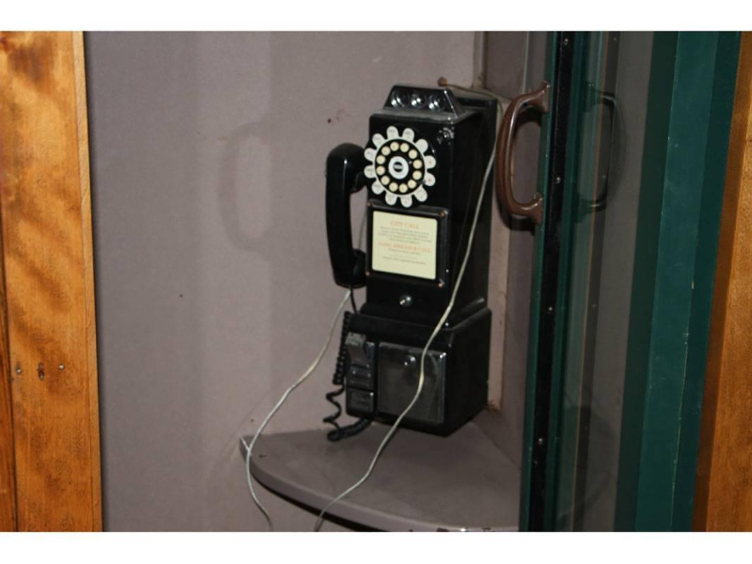 American Vintage 1950s Era Interior Phone Booth