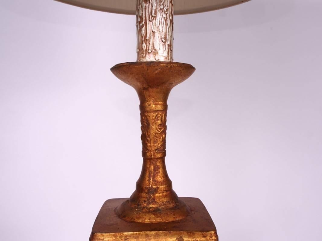 Mid-Century Sculpted Lamp in the Manner of James Mont In Good Condition In Bridgeport, CT