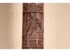 Large Architectural Carved Wood Column